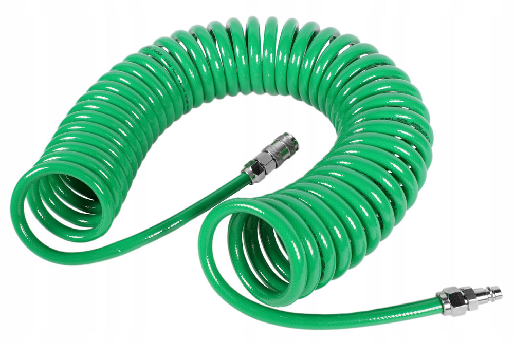 Шланг спиральный полиуретановый 8*12мм 15м с быстросъемными соединениями TOPTUL KHLC0815E Харків - зображення 7