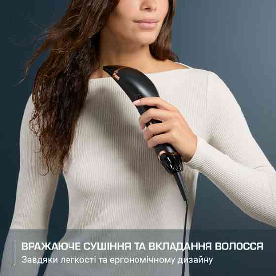 Фен Rowenta Ultimate Experience Air Motion CF8C20E0 1300 Вт черный Київ