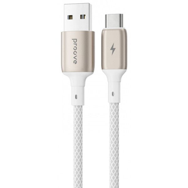 Кабель Proove Dense Metal USB to Type-C 2.4A 1m White (CCDM20001202) (Код товару:41283) Харків - зображення 1