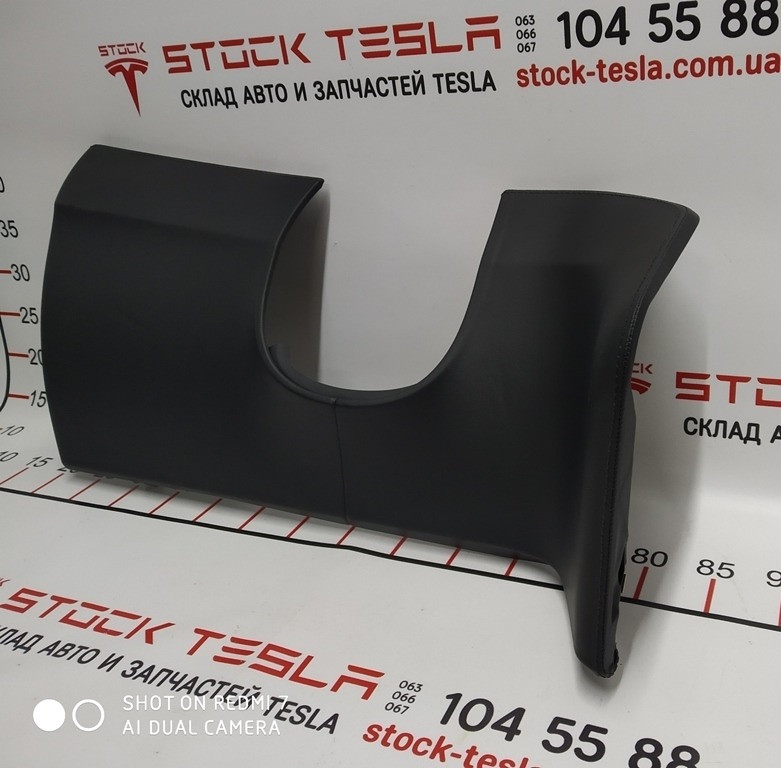 2Накладка декоративная под руль левая PUR MAMMOTH (КОЖА ЧЕРНАЯ ) Tesla model X S REST 1002405-01-H Київ - зображення 1