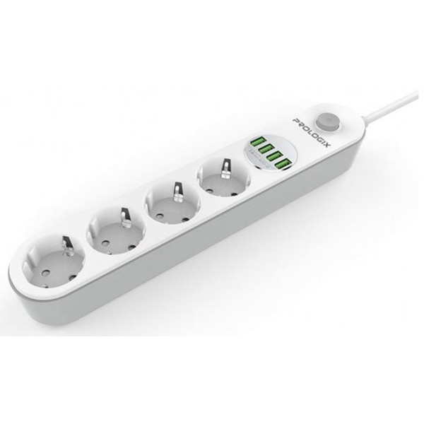 Фільтр живлення ProLogix 3x1.0мм2 мідь 3 розетки 3 м White (PRS-P3CU-30W) (Код товару:34036) Харків - зображення 1
