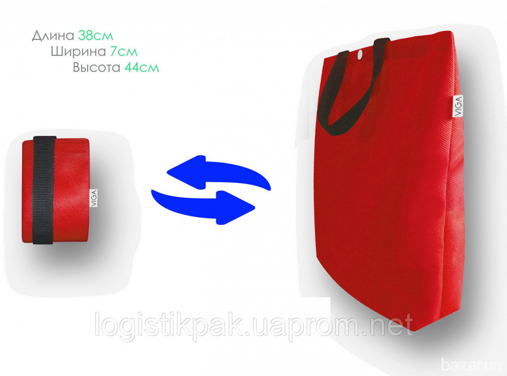 Сумка хозяйственная красная Харьков - изображение 4