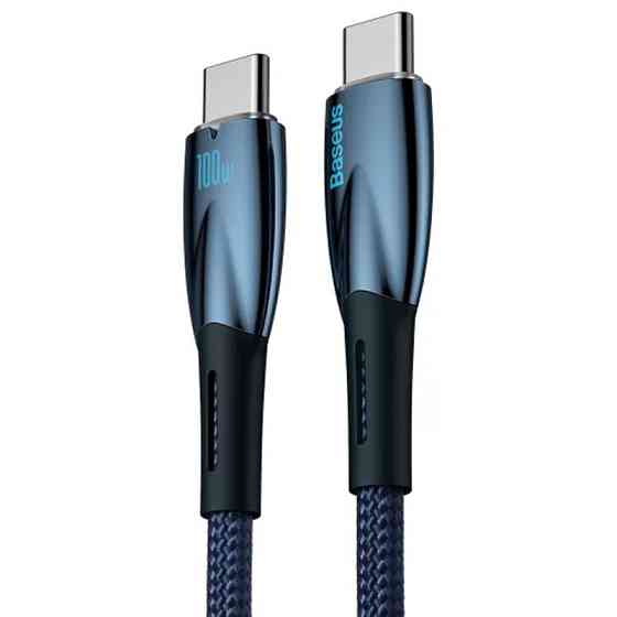 Дата кабель Baseus Glimmer Series Fast Charging Type-C to Type-C 100W 1m (CADH00070) Херсон
