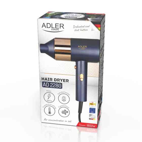 Фен Adler AD 2280 1800 Вт синий Київ