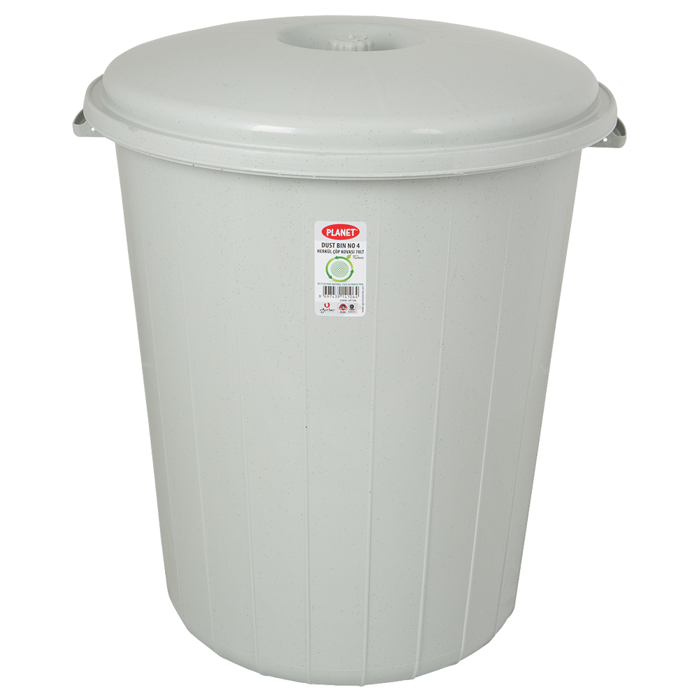 Бак для мусора 70 л серый Planet Київ - зображення 2