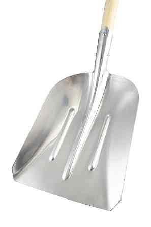 Лопата совковая MASTERTOOL 280х380х1100 мм снег/зерно из алюминия с деревянной ручкой и держаком 14- Харків