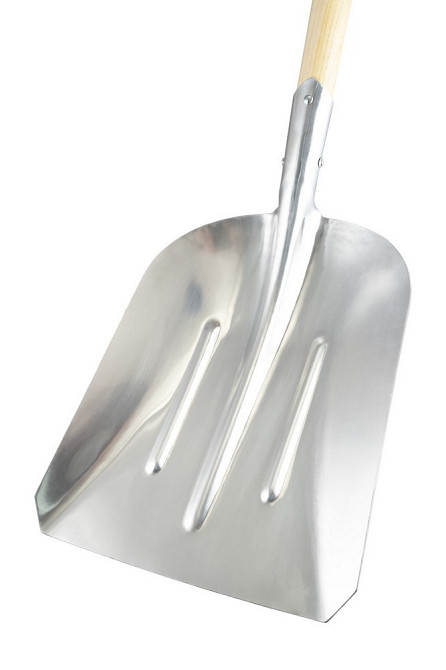 Лопата совковая MASTERTOOL 280х380х1100 мм снег/зерно из алюминия с деревянной ручкой и держаком 14- Харків - зображення 3