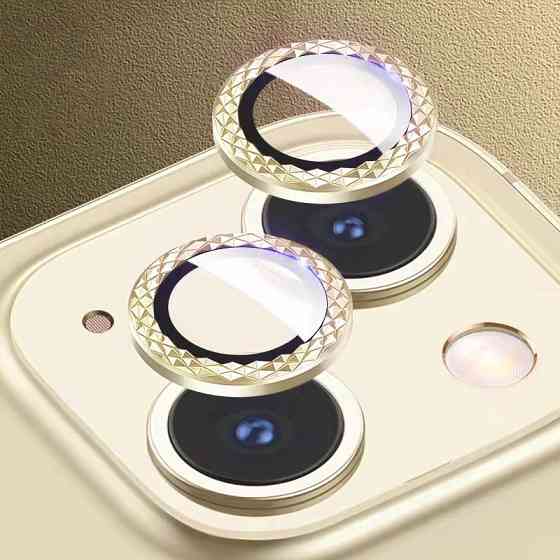 Защитное стекло Metal Shine на камеру (в упак.) для Apple iPhone 14 (6.1") / 14 Plus (6.7") Херсон