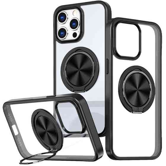 TPU+PC чехол Metal Ring with MagSafe для Apple iPhone 12 Pro / 12 (6.1") Херсон