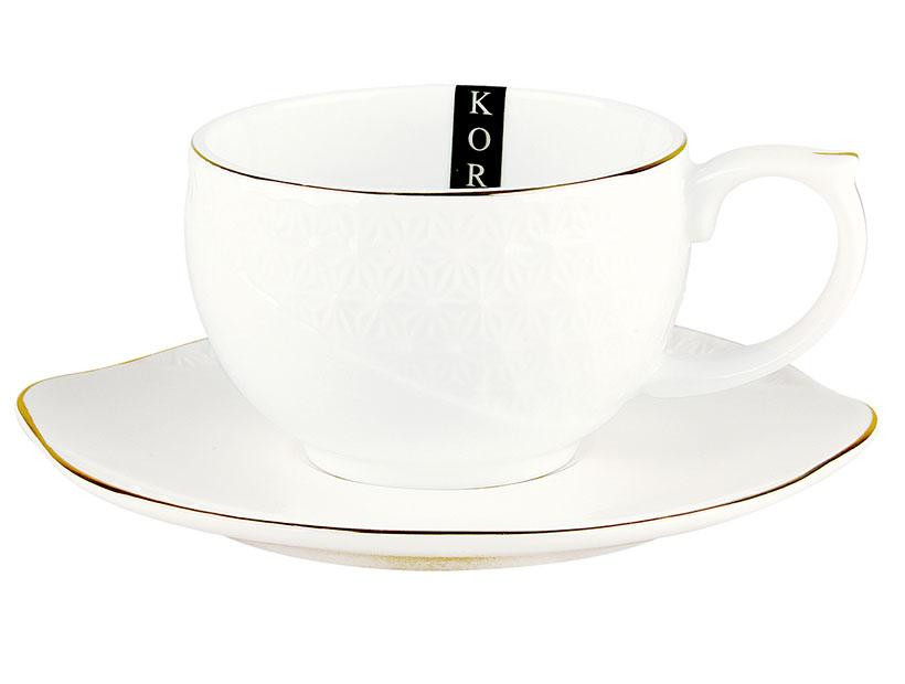 Чашка із блюдцем Interos 508610-А-88354 240 мл 2 предмета Київ - зображення 1