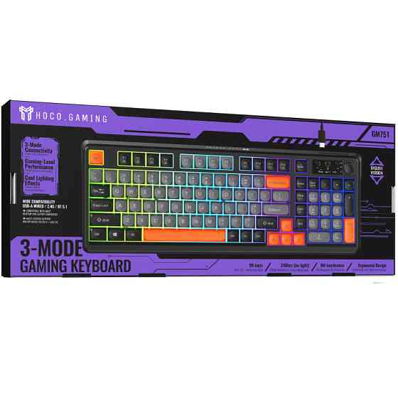 Уценка Клавиатура беспроводная Hoco GM751 Elegante mini RGB 2.4G (English version) Херсон