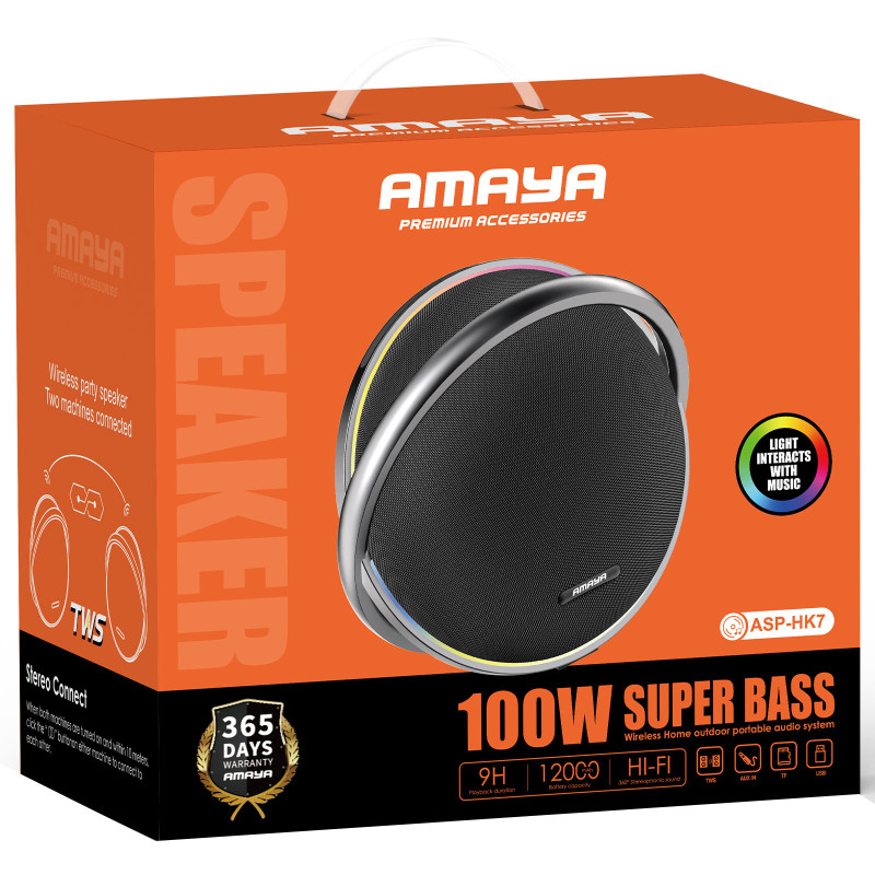 Уценка Bluetooth Колонка Amaya HK7 100W Херсон - зображення 2