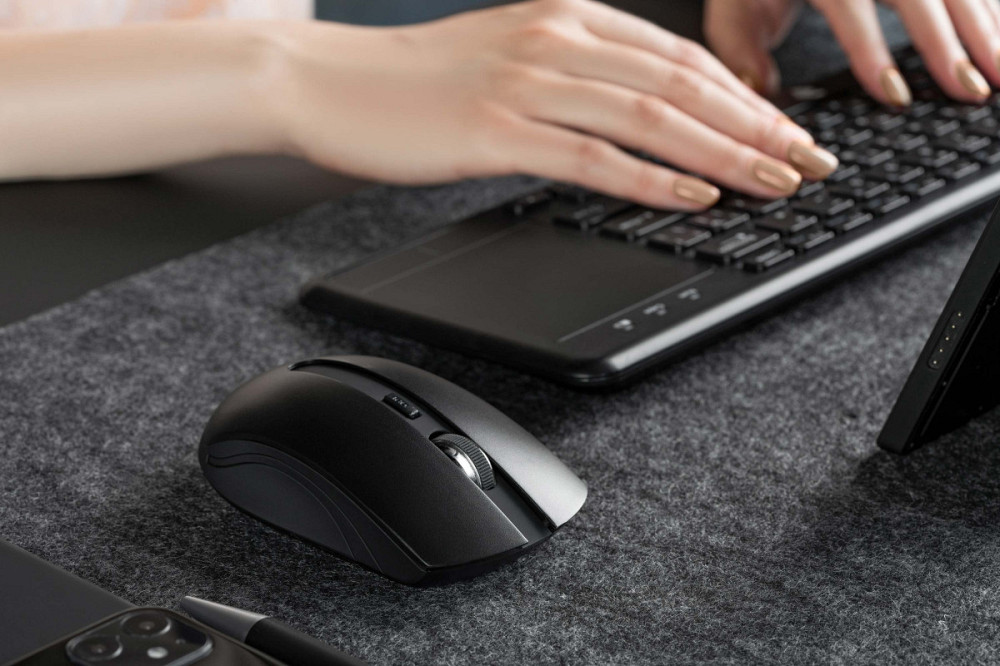 Мышь компьютерная безпроводная 2Е WL 2E-MF217WB черная Київ - зображення 2