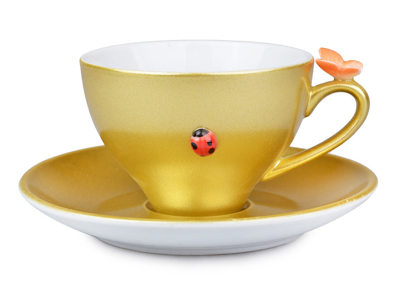 Чашка з блюдцем Lefard Золоте рандеву 494-002 2 предмети Киев - изображение 1