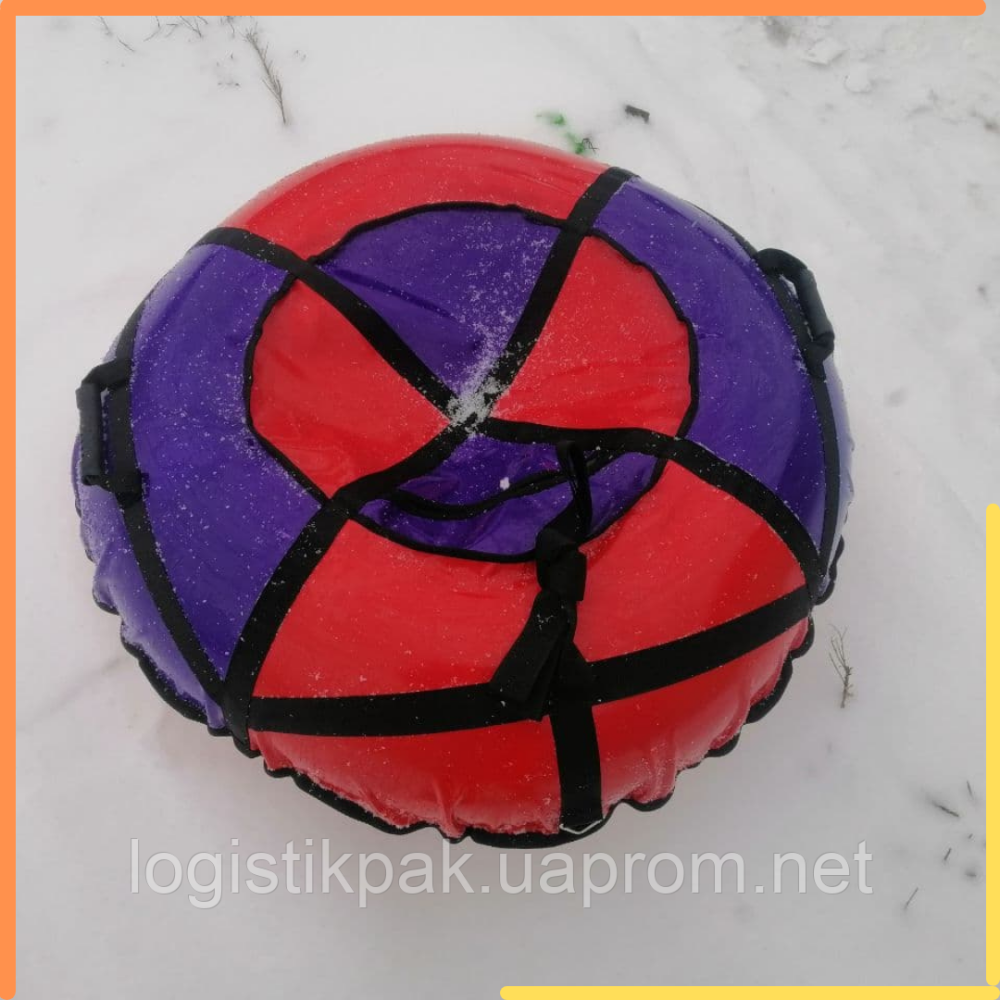 Тюбинг 100 см "Виола" (ПВХ) ватрушка для катания на снегу Харків - зображення 12