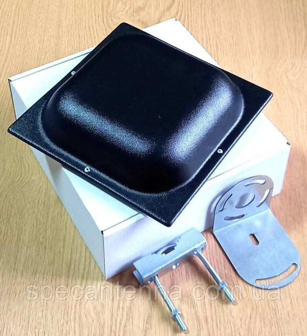 Антенна панельная 1610-2900 МГц 2х12-18 дБ 50 Вт AM-17В, цвет черный Дніпро - зображення 1