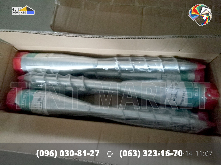 Геошоруп JU-6856 грунтова свая металевий бур-тримач земляна основа для труб парасоль прапорів мачт Запорожье - изображение 1