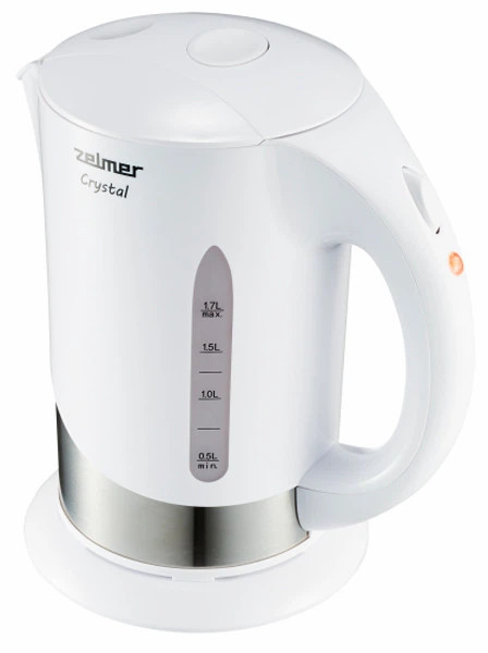 Електрочайник Zelmer Сrystal ZCK7630W 1.7 л белый Київ - зображення 4