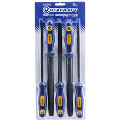 Набор напильников 5шт. 200 мм СТАНДАРТ SFF0501 Харків - зображення 1