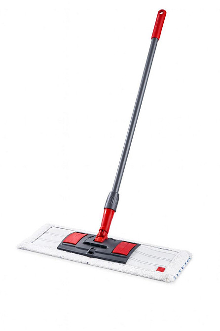 Швабра для мытья пола 40 см со сменным мопом из микрофибры и рукояткой 130 см 191287У4007 Київ - зображення 1