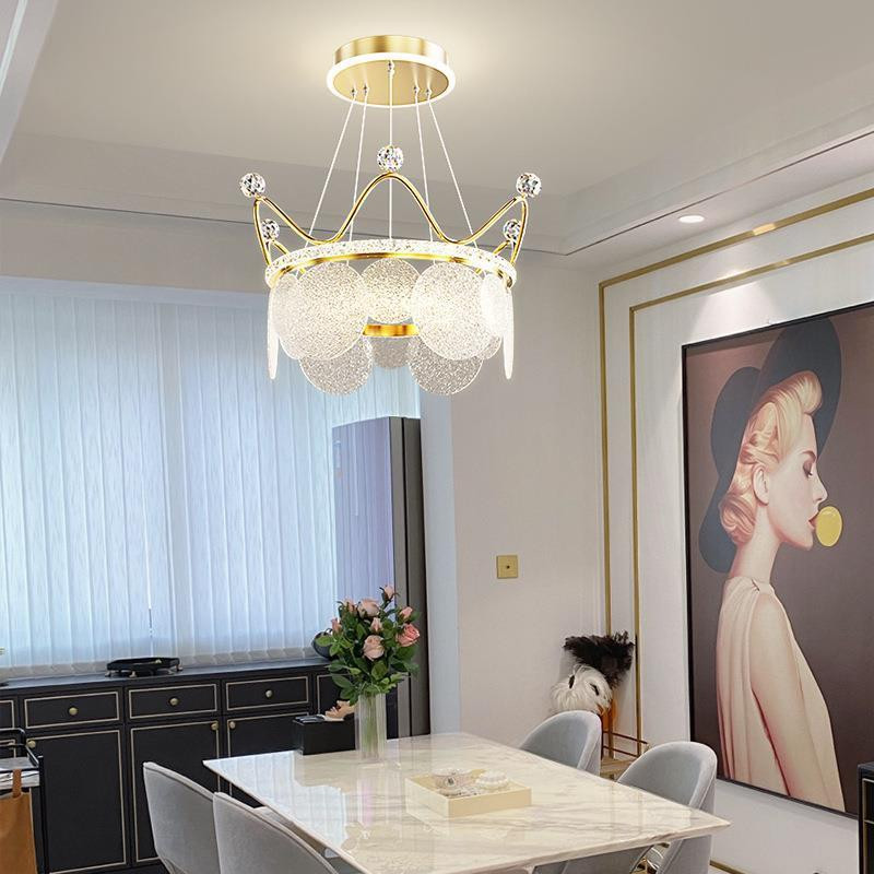 Люстра стельова LED NO2-480-k Золото 40-130х48х48 см. Київ - зображення 1