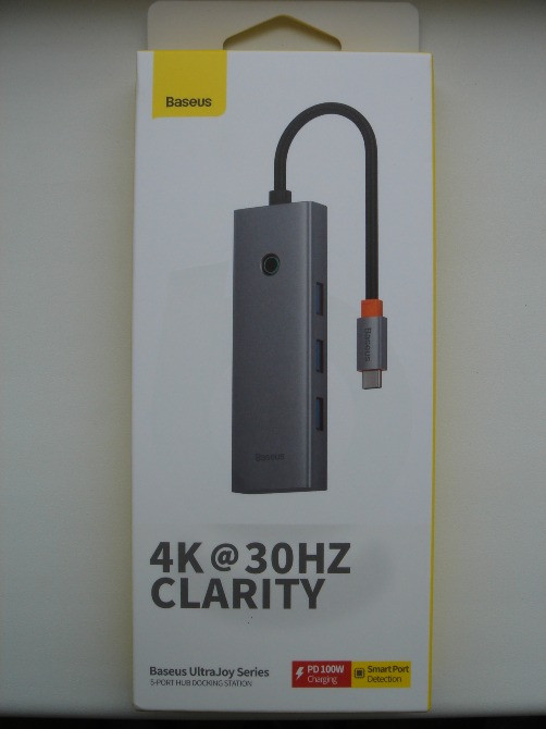 Концентратор/хаб/док станція Baseus 5 in 1 Type-C, USB 3.0, HDMI 4К Київ - зображення 3