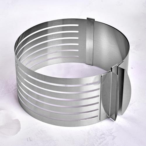 Форма роз'ємна для нарізки бісквіта Stenson R-89558-20 16-20х8 см сіра Київ - зображення 1