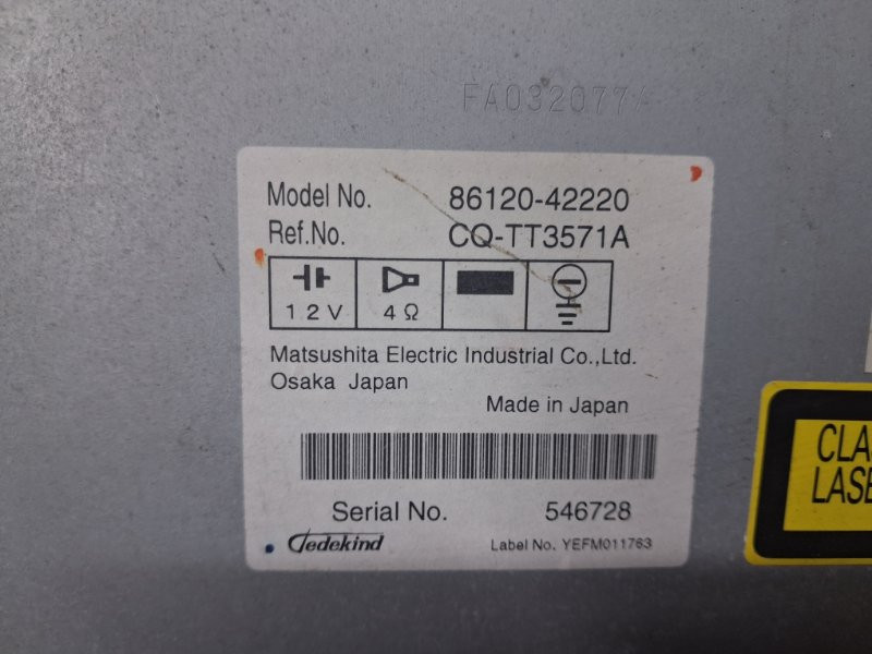 Магнитофон Toyota RAV 4 2005-2016  (Арт. 83283) Київ - зображення 2