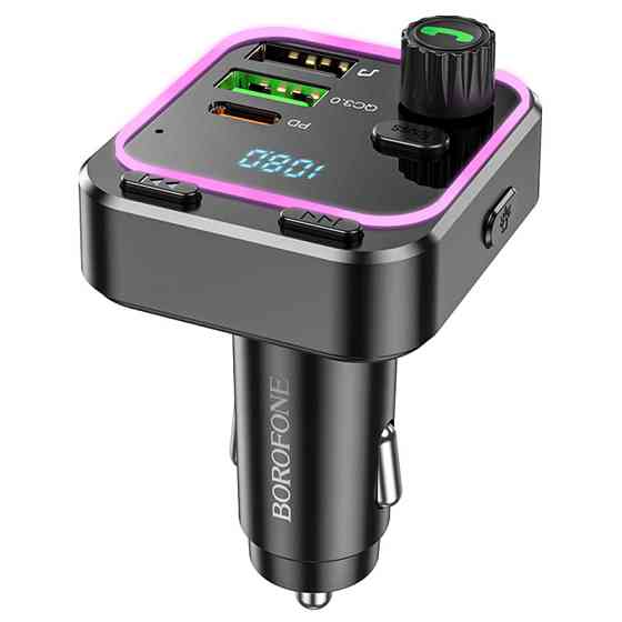 АЗУ FM модулятор Borofone BC53 Highway PD20W+QC3.0 (2USB-A/1C) Херсон