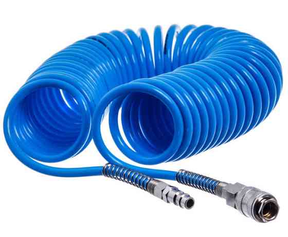 Шланг спиральный быстросъёмный 5,5*8мм L=5м полиуретановый AIRKRAFT AHC46-A Харьков