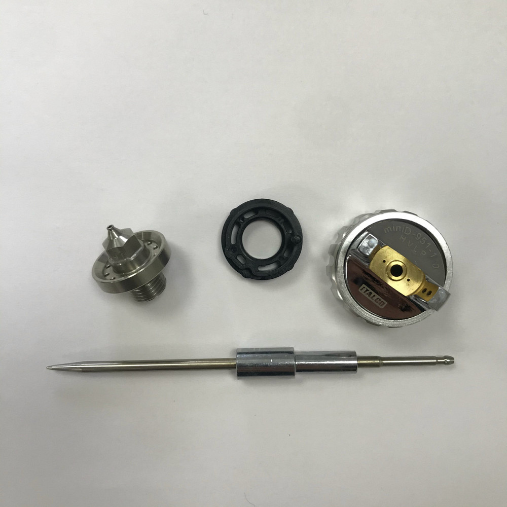 Форсунка 1мм для краскопультов D-951-MINI HVLP ITALCO NS-D-951-MINI-1.0 Харьков - изображение 8