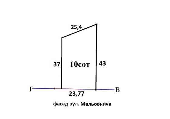 Княжичі. Продам 10сот під забудову, двохфасадна, асфальт, комунікації Бровары
