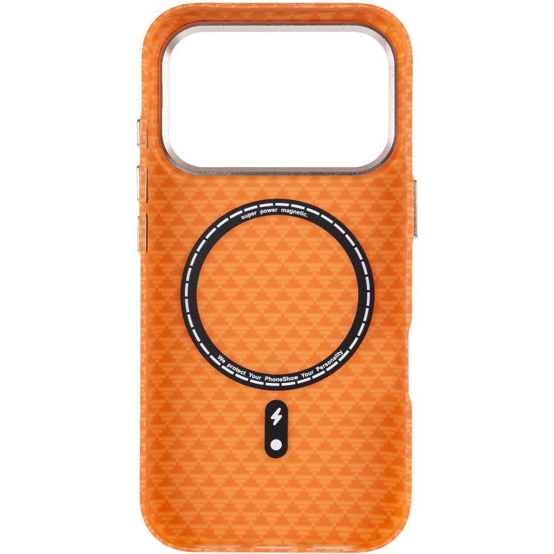 Чехол TPU+PC KVZV Triangular Pattern with Magnetic Fit для Apple iPhone 17 Pro Max / 18 Pro Max 6.9 Херсон - изображение 3