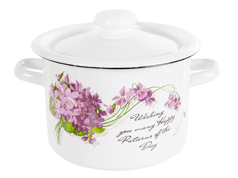 Каструля з кришкою Е-Декор Віола 069-121 3 л Київ - зображення 1