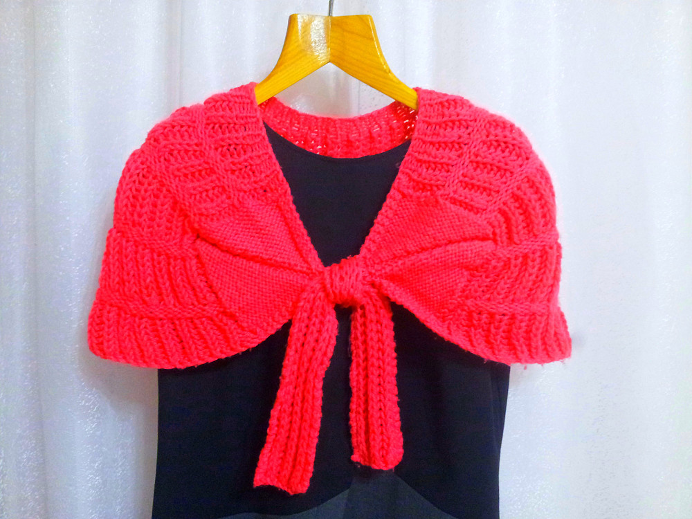 Накидка-грелка (пелерина,болеро) вязанная Самбір - зображення 3