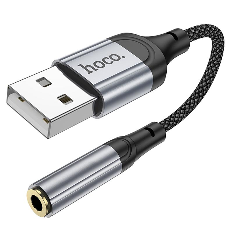 Переходник Hoco LS36 Fresh USB to 3,5 AUX Херсон - зображення 2