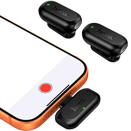 Петличный беспроводной микрофон Hoco L26 Dual-mic Smart AI (Type-C) Херсон