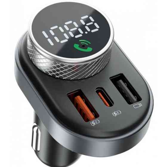 FM-трансмітер Proove FM Launcher Sound Link 30W (PD+QC3.0) Type-C+USB Black (FMSL30110001) (Код това Харків