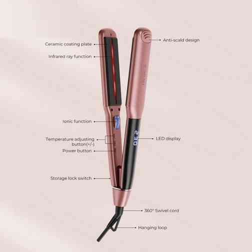 Выпрямитель для волос IPARAH P-104R PINK 62 Вт розовый Киев