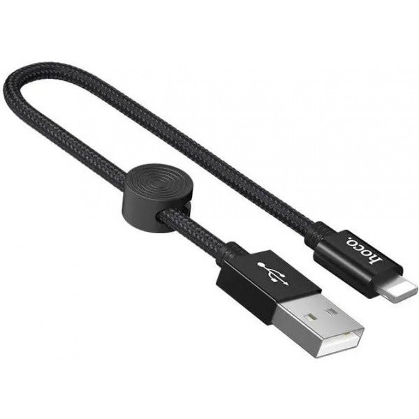 Кабель Hoco X35 Premium USB to Lighning 0.25m Black (Код товару:20759) Харків - зображення 2