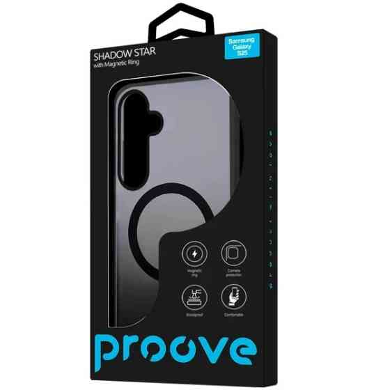 Чохол Proove Shadow Star Case with Magnetic Ring для Samsung S25 S931 Black (PCSSSGS02502) Харків