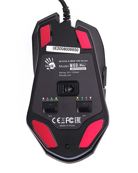 Мышь компьютерная безпроводная Bloody W60 Max Stone Black черная Київ - зображення 5