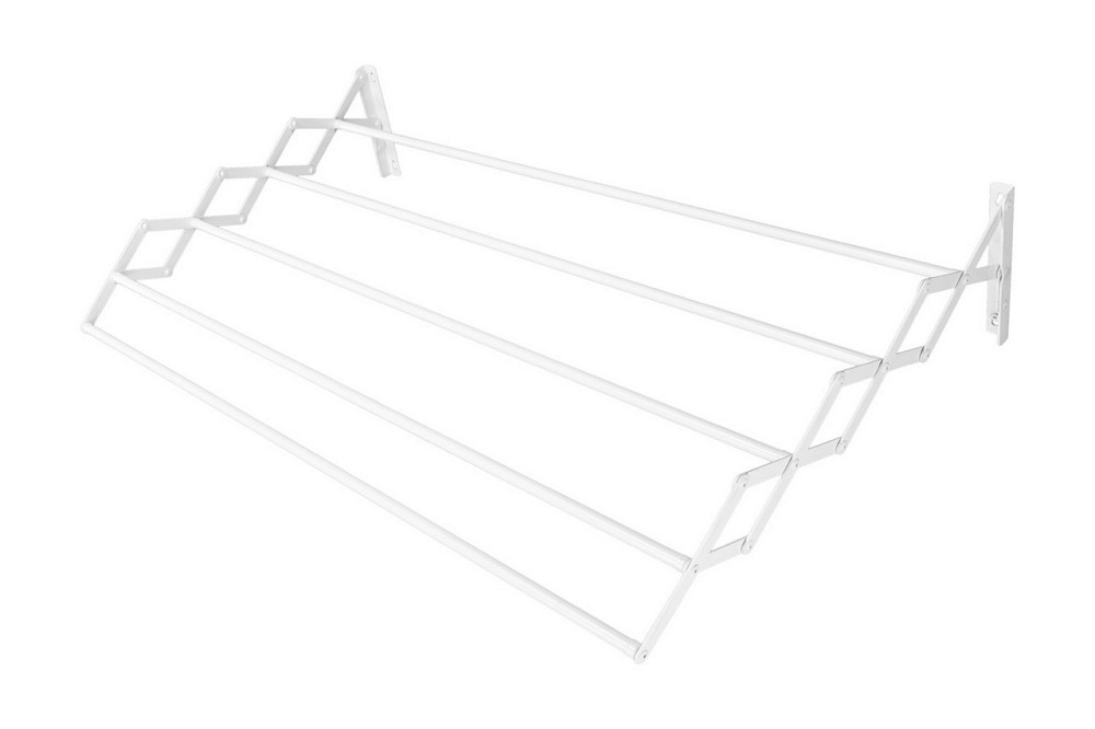 Сушилка для белья MASTERTOOL настенная гармониковая 750 мм 5-секционная 3.75 м белая 92-1775 Харьков - изображение 1