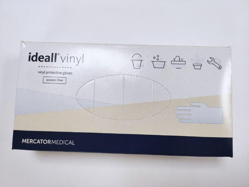 Перчатки защитные виниловые размер L / 100 шт Київ - зображення 2