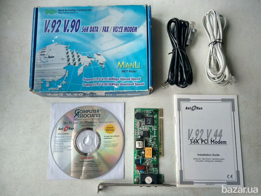 Модем Manli MIN56L-50,PCI(внутрішній)+бонус. Львов - изображение 1