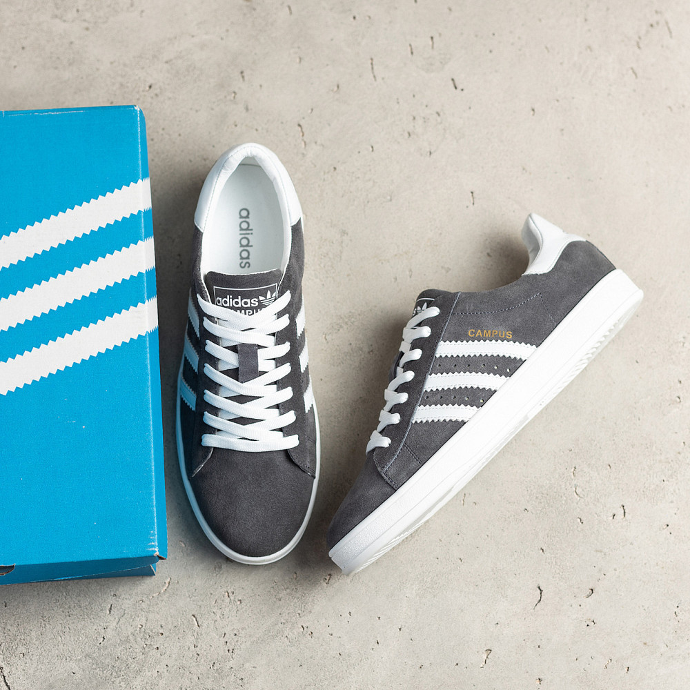 Мужские кожаные кроссовки Campus Grey Київ - зображення 7