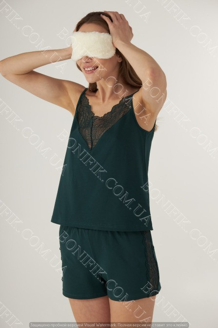 Женская пижама с кружевом "Emerald" (арт. LPM 4071/09/01) Кривий Ріг - зображення 1