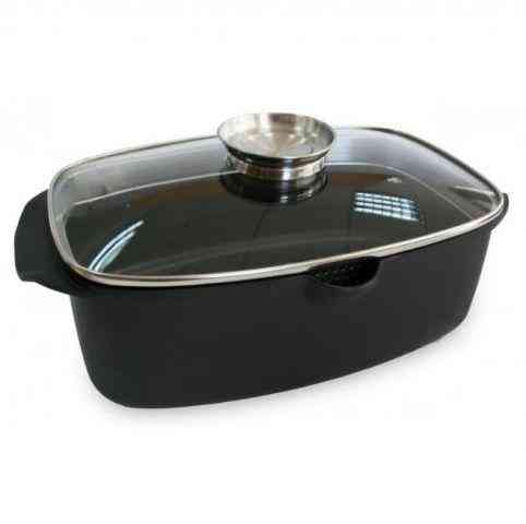 Гусятниця з кришкою Lessner Black Pro New 55873 5,6 л Київ