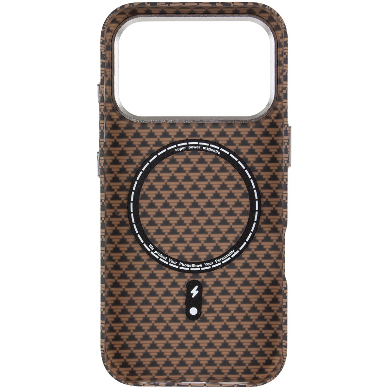 Чехол TPU+PC KVZV Triangular Pattern with Magnetic Fit для Apple iPhone 17 Pro Max / 18 Pro Max 6.9 Херсон - изображение 3