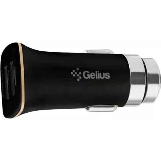 Автомобільний зарядний пристрій Gelius Apollo GP-CC01 15W 3.1A 2USB + cable Type-C Black (Код товару Харків